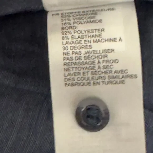 REISS MURPHY HEMP BLEND SLEEVELESS PLAYSUIT ROMPER IN NAVY NWT WOMEN'S SIZE‎ 2